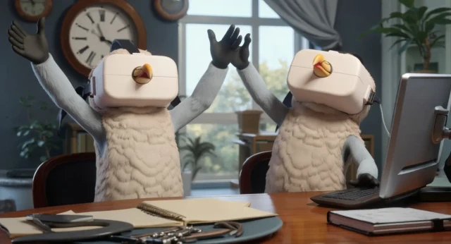 Los dos pájaros ahora están celebrando un lanzamiento exitoso