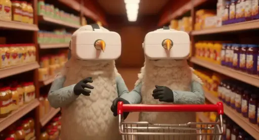 Los dos pájaros ahora están haciendo la compra